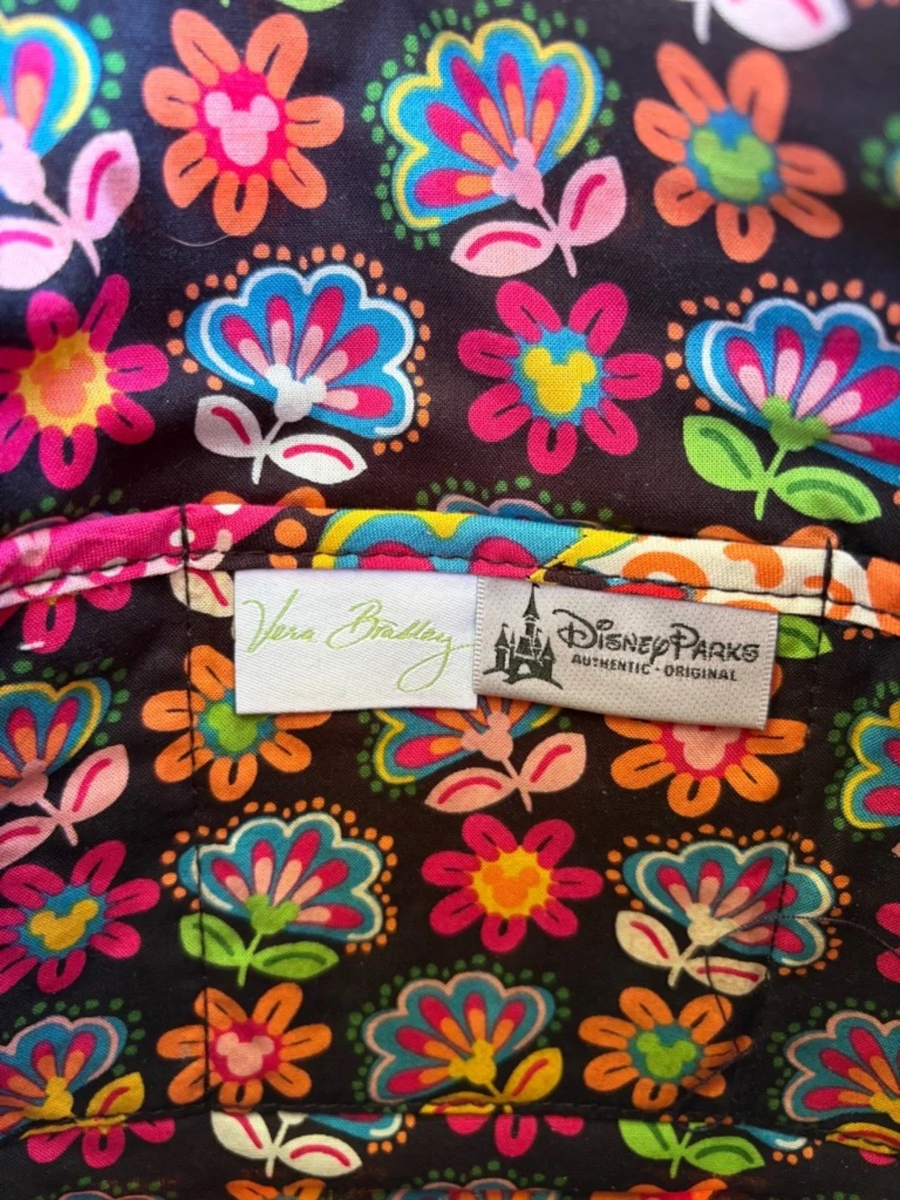 Disney Parks Vera Bradley Hipster Crossbody “Midnight with Mickey” Like New - Picture 9 of 17